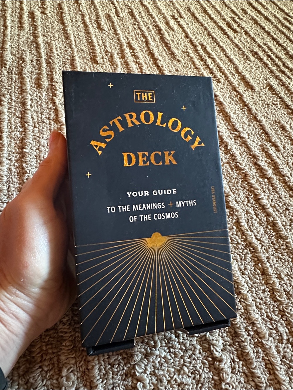 Chronicle Books Cream & Gold Astrology Card Deck